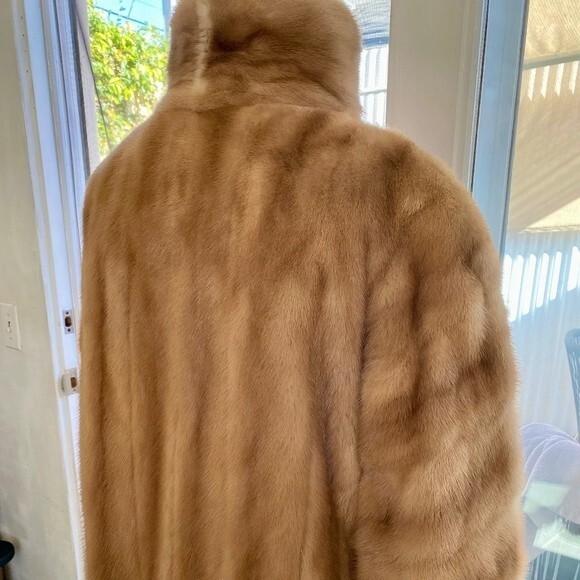 VTG Revillon Blond Mink Jacket Sincerely Jenny Gidding 50s 60s SZ L Red Carpet - Picture 10 of 13